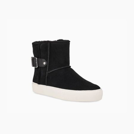 UGG Aika Suede Black Sneakers for Women (VTOE10483)